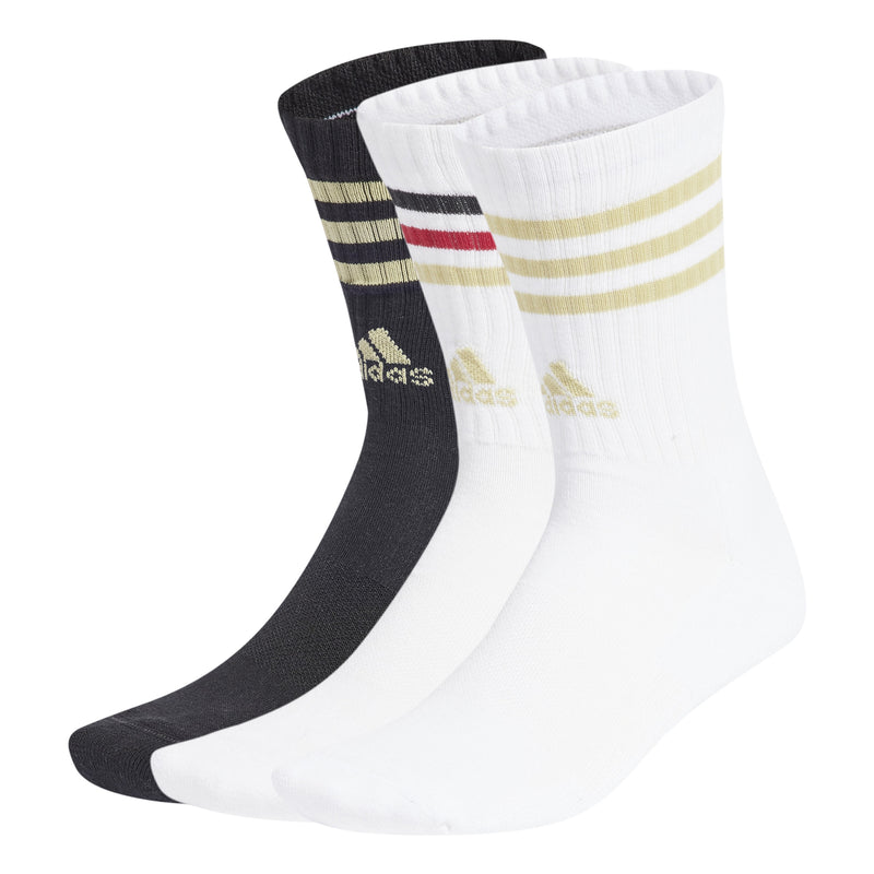 3 Stripes Cushioned Crew Socks 3 pair