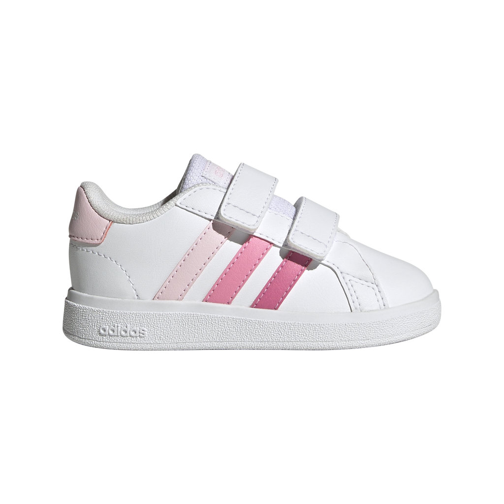 Adidas grand court top toddler pink